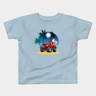 Cartoon jeep Kids T-Shirt
